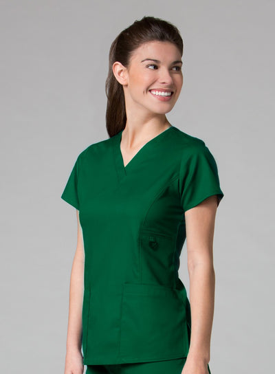 Hunter Green - Maevn EON V-Neck Top