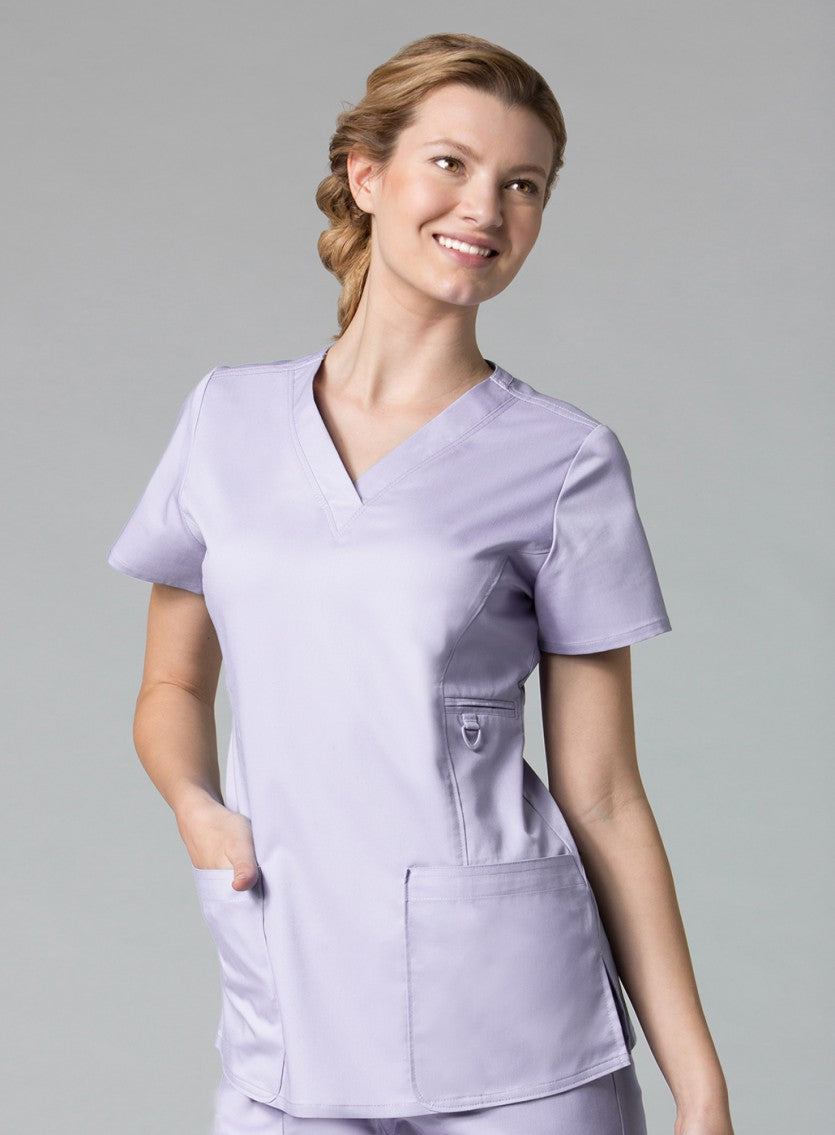Lavender - Maevn EON V-Neck Top