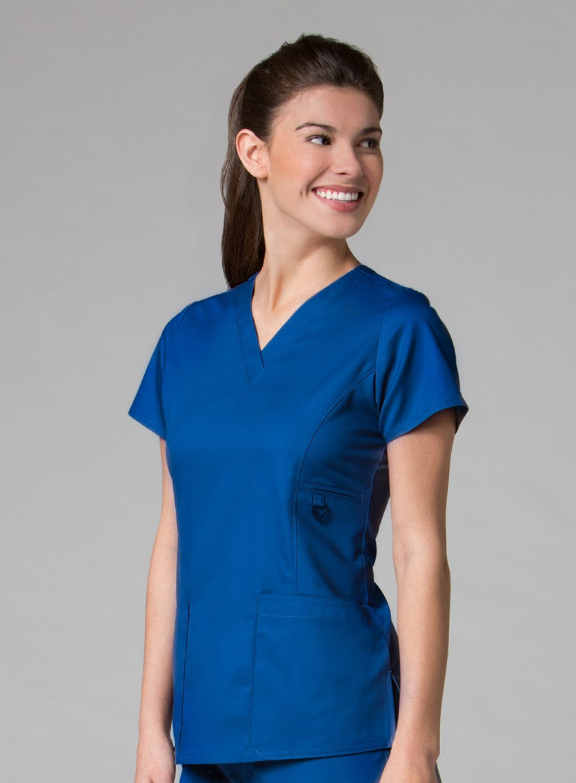 Royal Blue - Maevn EON V-Neck Top