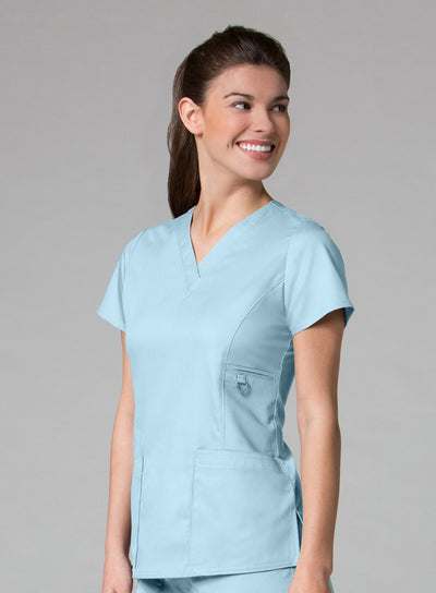 Sky Blue - Maevn EON V-Neck Top