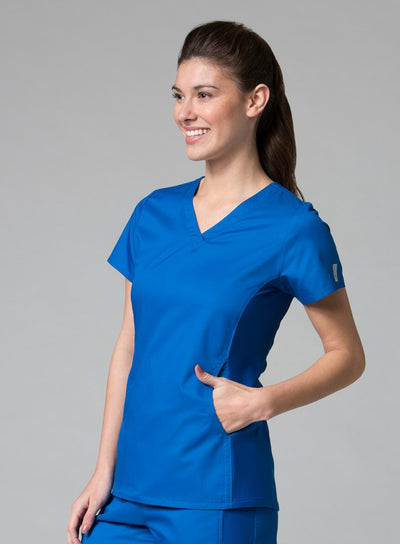 Royal Blue - Maevn EON Sporty Mesh Panel Top