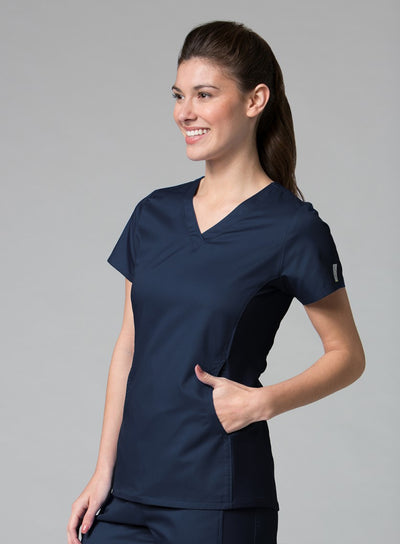 True Navy - Maevn EON Sporty Mesh Panel Top