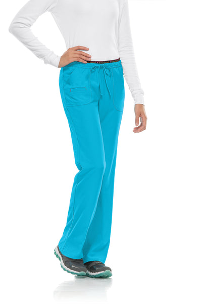 Turquoise - HeartSoul Break On Through Low Rise Drawstring Pant