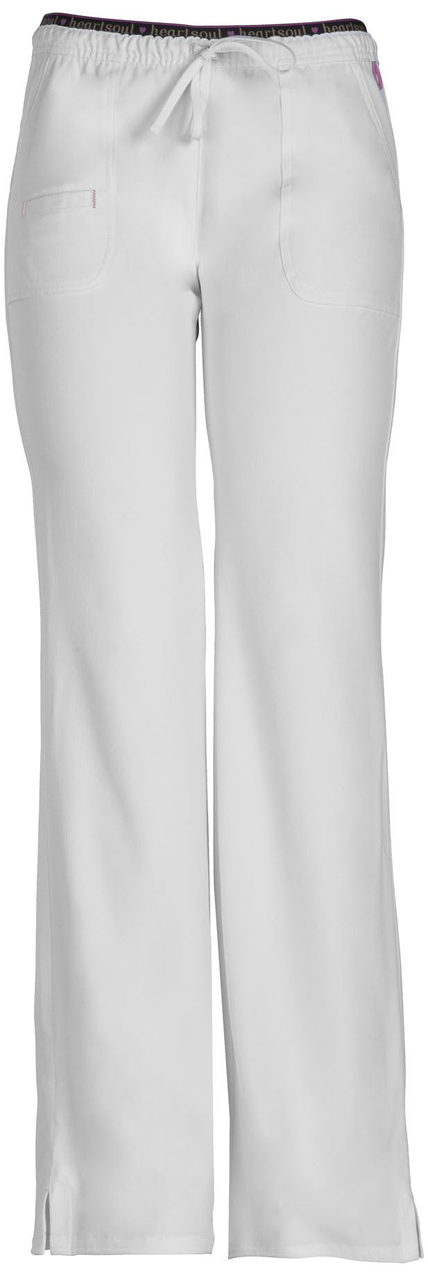 White - HeartSoul Break On Through Low Rise Drawstring Pant