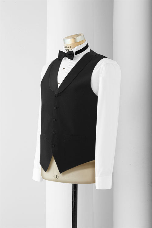 Neil Allyn Men's Satin Lapel Vest