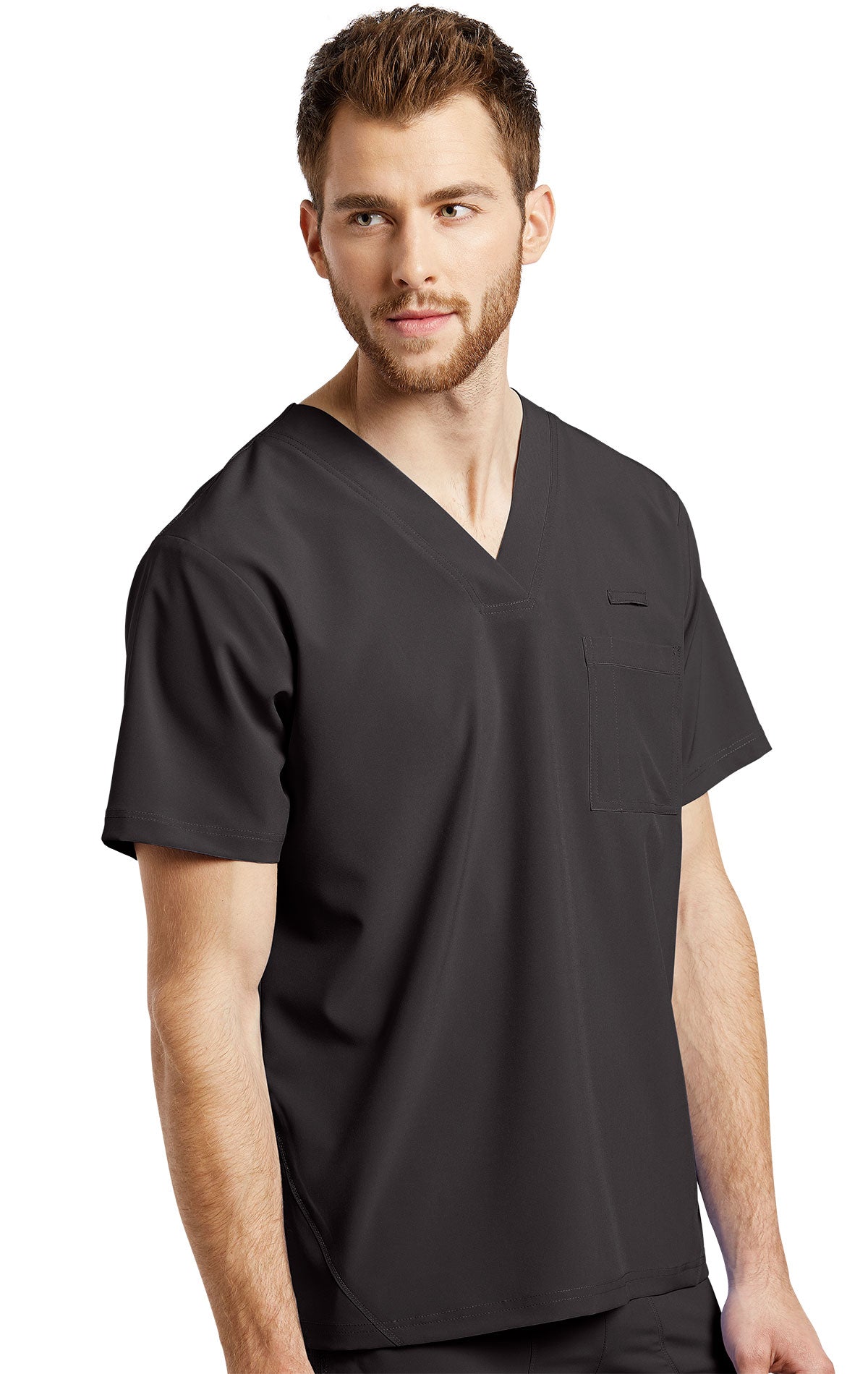 Black - White Cross Fit Men's V-Neck Top