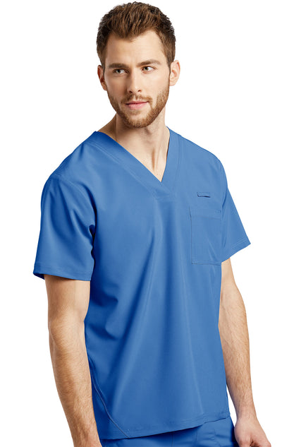 Royal - White Cross Fit Men's V-Neck Top