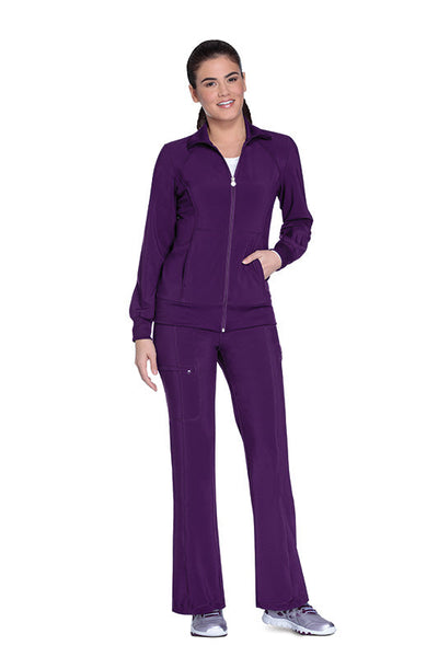 Eggplant - Cherokee Infinity Zip Front Jacket