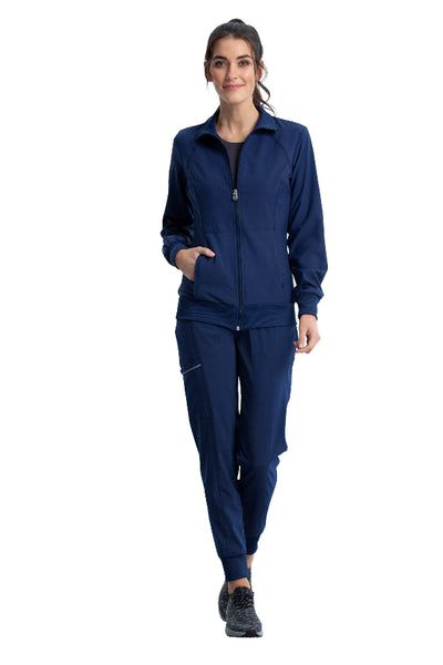 Navy - Cherokee Infinity Zip Front Jacket