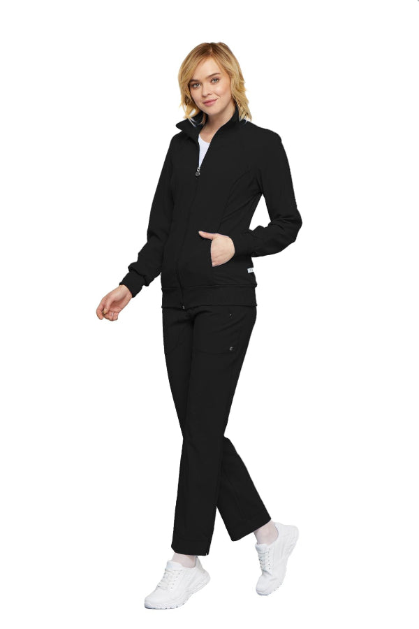 Black - Cherokee Infinity Zip Front Jacket