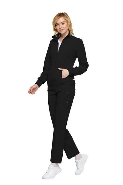 Black - Cherokee Infinity Zip Front Jacket