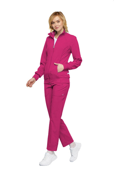 Carmine Pink - Cherokee Infinity Zip Front Jacket