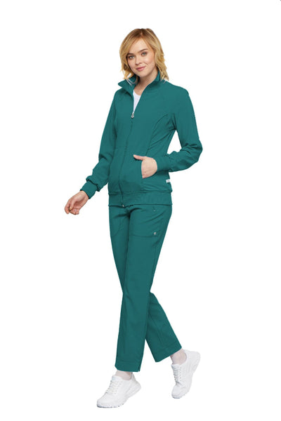 Teal Blue - Cherokee Infinity Zip Front Jacket