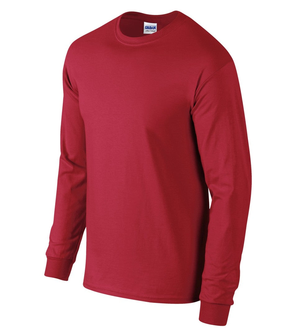 Red - Gildan Long Sleeve T-Shirt