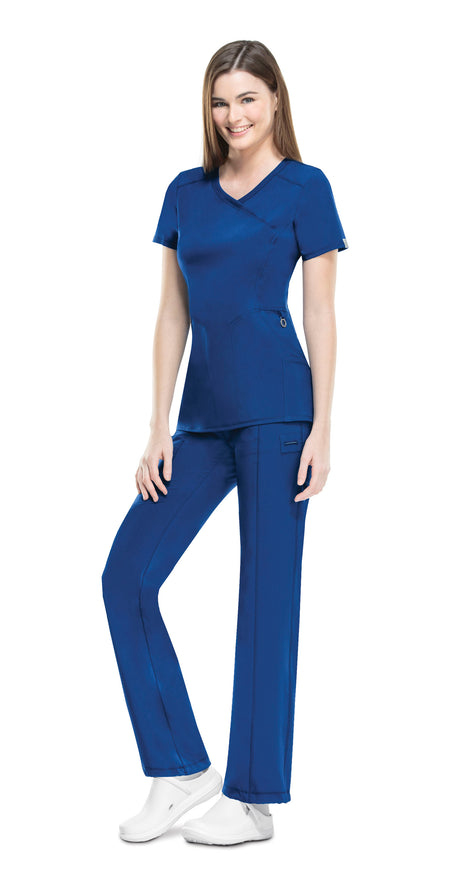 Galaxy Blue - Cherokee Infinity Mock Wrap Top