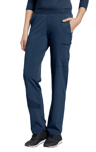 Navy - White Cross Fit Pull On Cargo Pant
