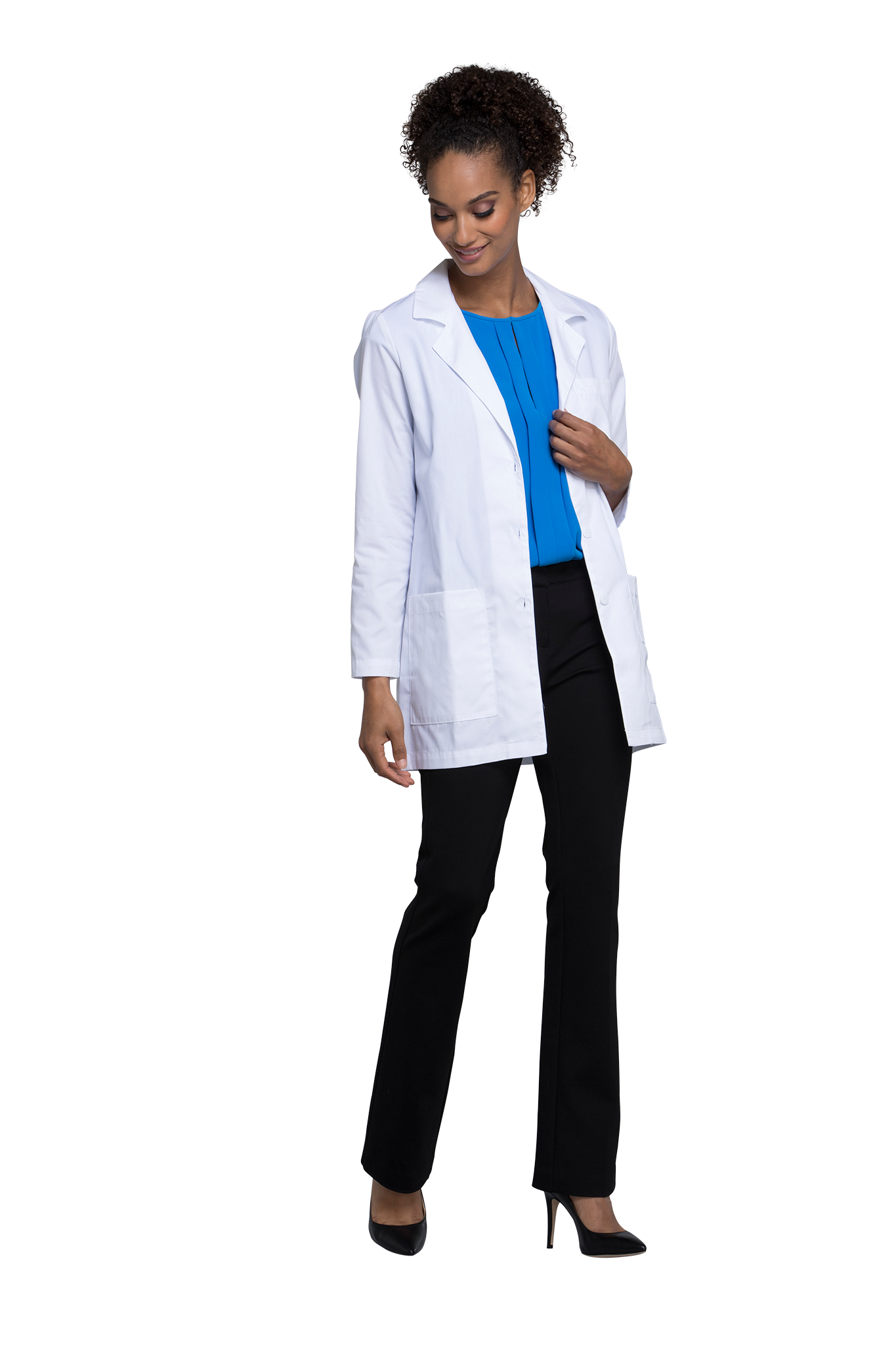 White - Cherokee Lab Coats 32" Women's Lab Coat