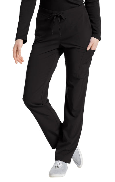 Black - White Cross Fit Cargo Pocket Pant