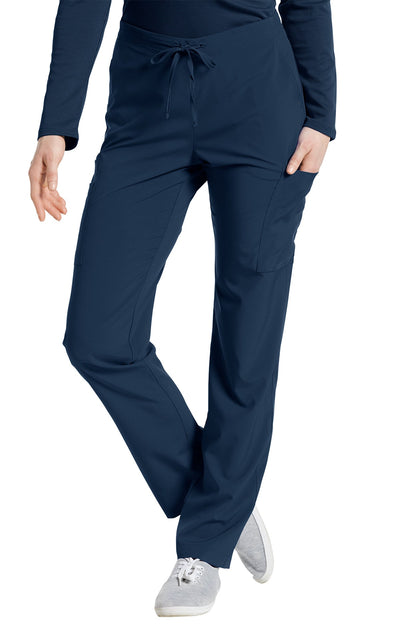 Navy - White Cross Fit Cargo Pocket Pant