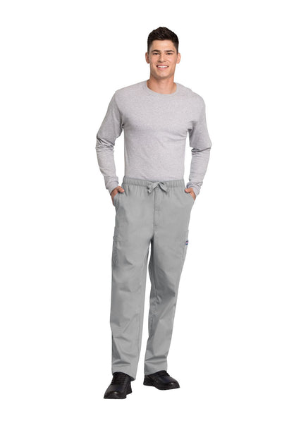 Grey - Cherokee Workwear Originals Men's Fly Front Cargo Pant
