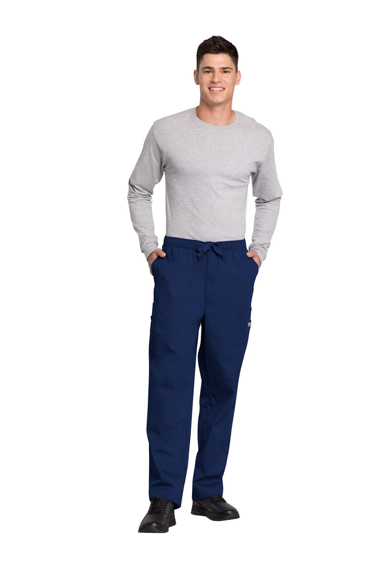 Navy - Cherokee Workwear Originals Men's Fly Front Cargo Pant