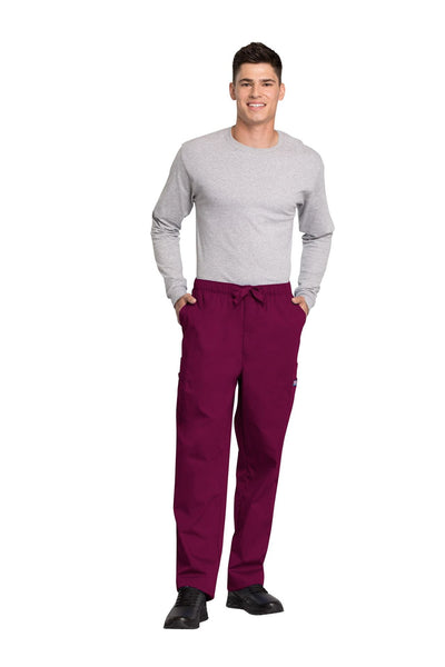 Wine - Cherokee Workwear Originals Men's Fly Front Cargo Pant