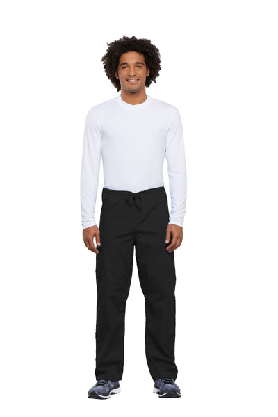 Black - Cherokee Workwear Originals Unisex Drawstring Cargo Pant