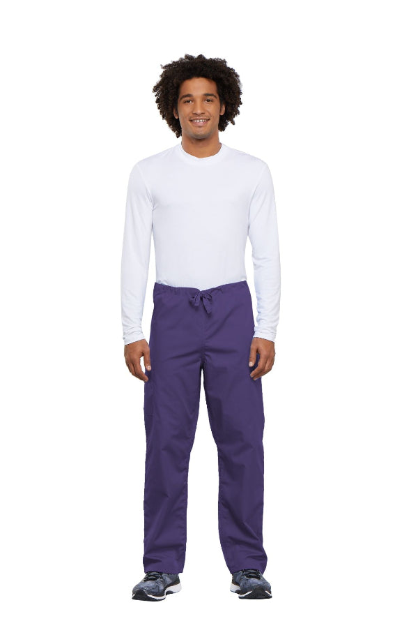 Grape - Cherokee Workwear Originals Unisex Drawstring Cargo Pant