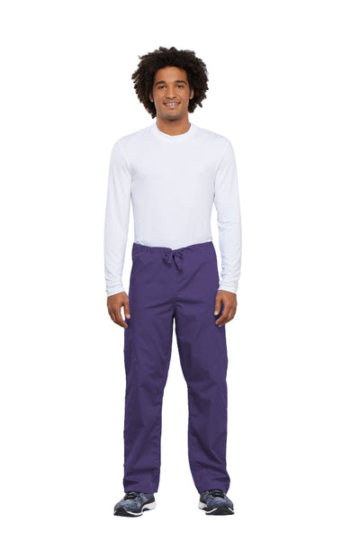Grape - Cherokee Workwear Originals Unisex Drawstring Cargo Pant