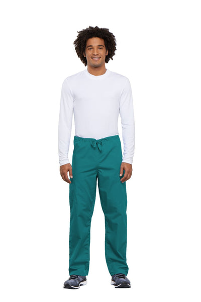 Teal Blue - Cherokee Workwear Originals Unisex Drawstring Cargo Pant