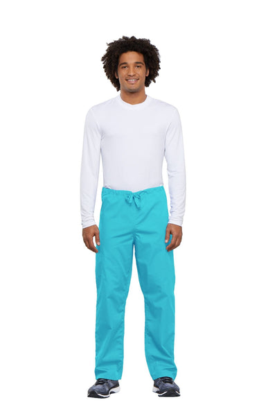 Turquoise - Cherokee Workwear Originals Unisex Drawstring Cargo Pant