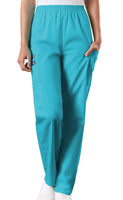 Turquoise - Cherokee Workwear Originals Natural Rise Pull On Cargo Pant