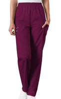 Wine - Cherokee Workwear Originals Natural Rise Pull On Cargo Pant