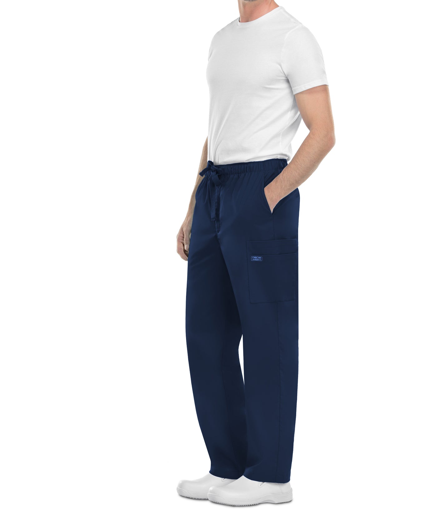 Navy - Cherokee Workwear Core Stretch Men's Fly Front Cargo Pant