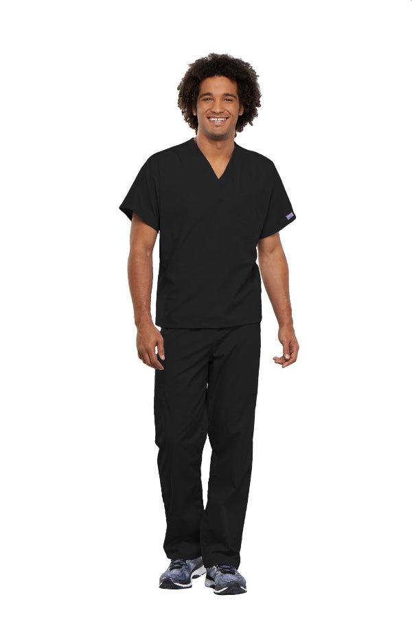 Black - Cherokee Workwear Originals Unisex V-Neck Tunic