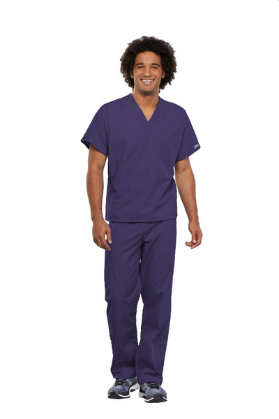 Grape - Cherokee Workwear Originals Unisex V-Neck Tunic