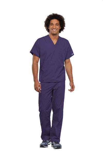 Grape - Cherokee Workwear Originals Unisex V-Neck Tunic