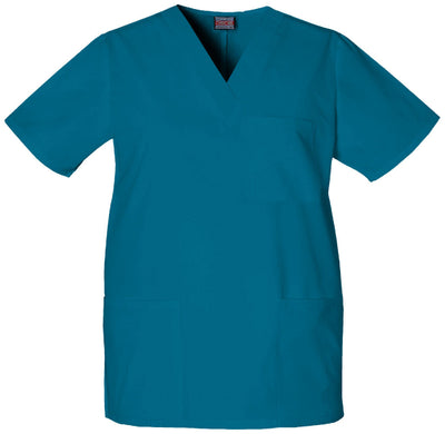 Caribbean Blue - Cherokee Workwear Originals Unisex V-Neck Top