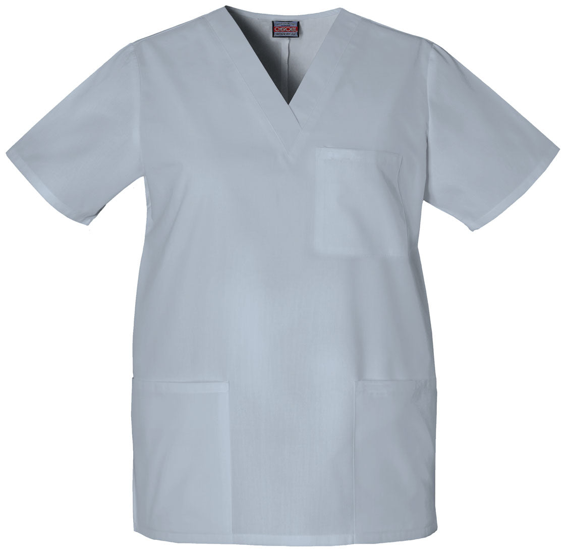 Grey - Cherokee Workwear Originals Unisex V-Neck Top