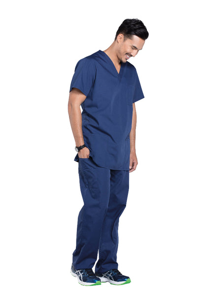 Navy - Cherokee Workwear Originals Unisex V-Neck Top