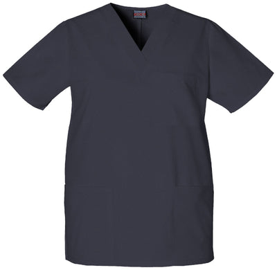 Pewter - Cherokee Workwear Originals Unisex V-Neck Top