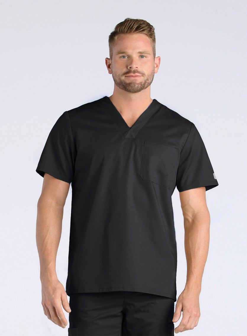 Black - Maevn EON Men's V-Neck Top