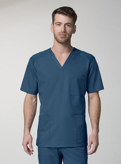 Caribbean Blue - Maevn EON Men's 3-Pocket V-Neck Top