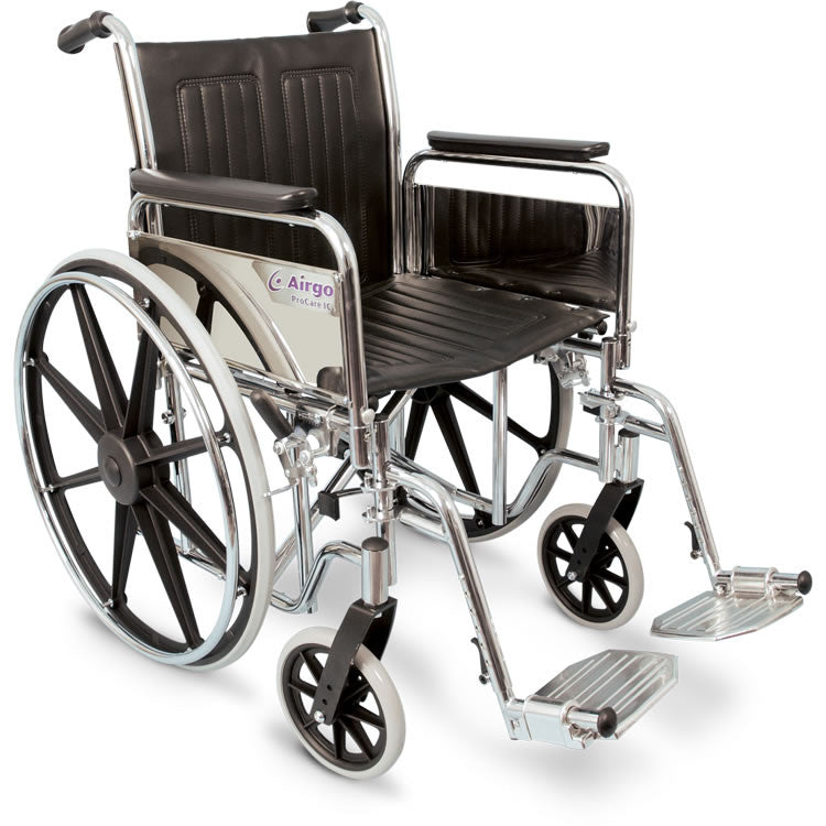 Wheelchair with Fixed Arms and Swing-Away Footrests - Avida Healthwear Inc.