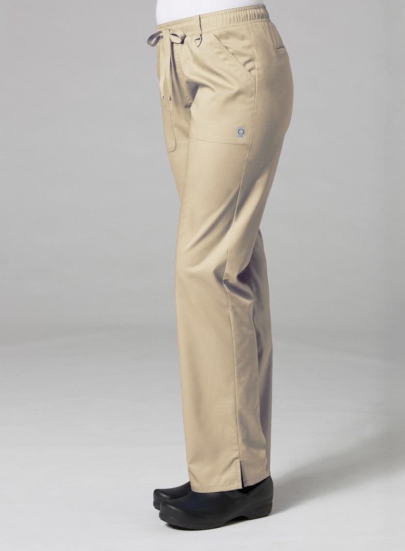 Khaki - Maevn EON Elastic Zipper Pocket Cargo Pant