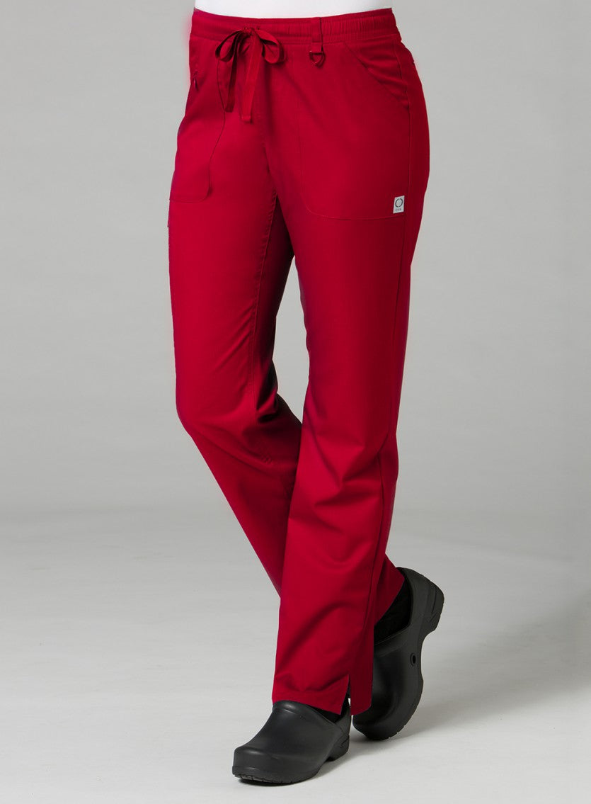 Red - Maevn EON Elastic Zipper Pocket Cargo Pant