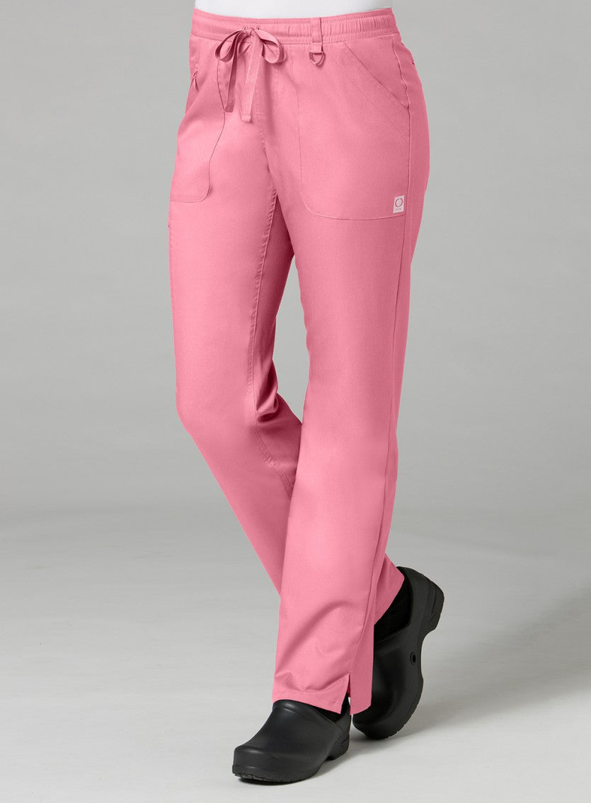 Strawberry Pink - Maevn EON Elastic Zipper Pocket Cargo Pant