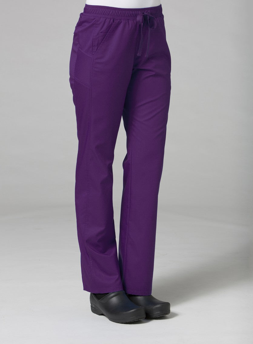 Eggplant - Maevn EON Sporty Mesh Panel Pant