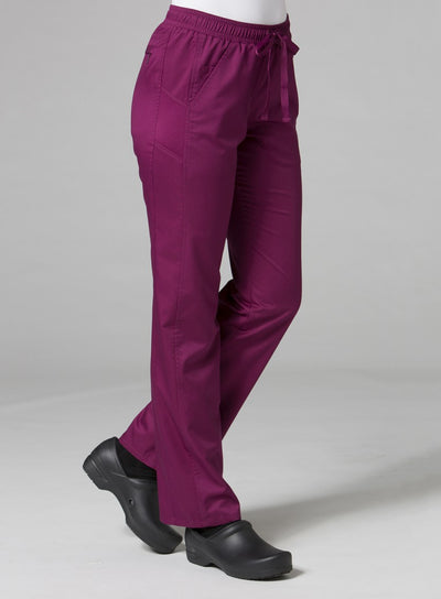 Wine - Maevn EON Sporty Mesh Panel Pant