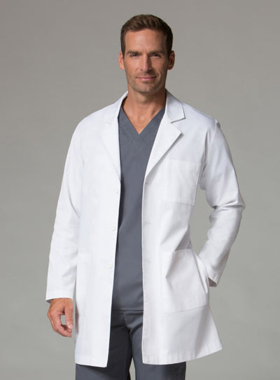 White - Maevn Core Unisex Lab Coat